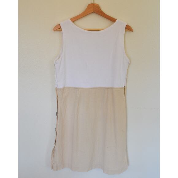 Cotton Side Button Shift Mini Dress Size Small - Picture 7 of 7